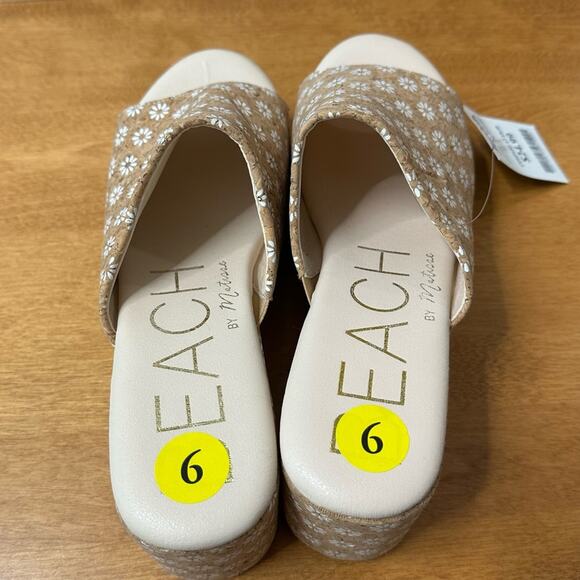 Beach by Matisse Daisy Terry Cork Platform Sandal Size 9 M Heels Shoe Slip-On - Picture 3 of 8